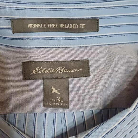 Long Sleeve Wrinkle Free Clothing Men's XL Button-down collar Eddie Bauer - Picture 3 of 4